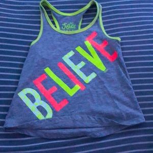 Justice tank top